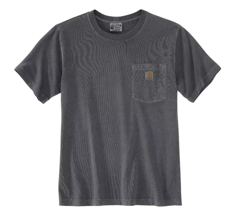 Men's (TALL) Carhartt Relaxed Fit Midweight Garment Dyed SS Pocket T-Shirt (Shadow)