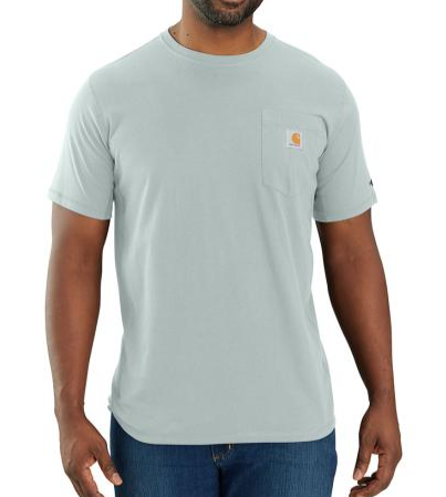 Carhartt Force Relaxed Fit Short Sleeve Pocket Tee (Dew Drop)