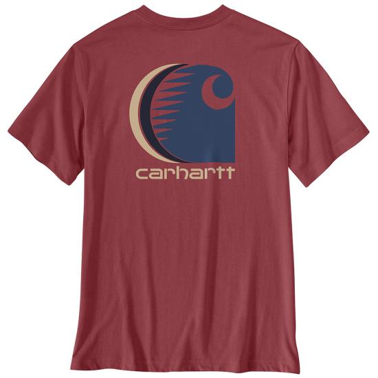 Men's Carhartt Irvine Relaxed C Logo T-Shirt (Amber Terrain Heather)