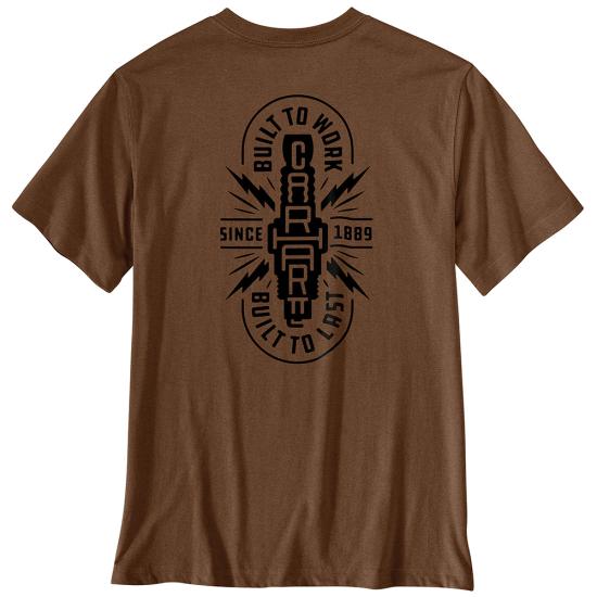 Men's (TALL) Carhartt Irvine Relaxed Built T-Shirt (Red Duck Heather)