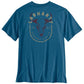 Men's Carhartt Irvine Relaxed Skull T-Shirt (Dark Tranquil Blue)