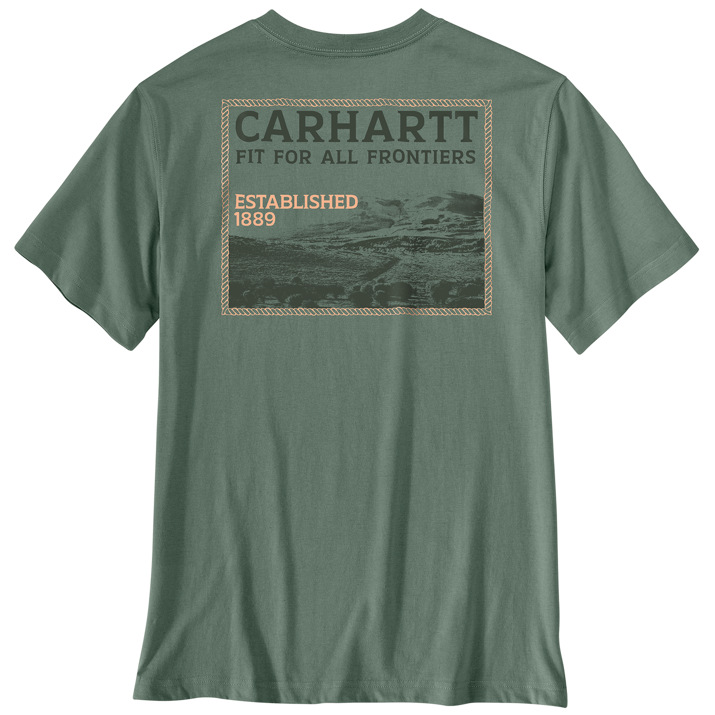 Men's Carhartt Irvine Relaxed Frontiers T-Shirt (Green Slate)