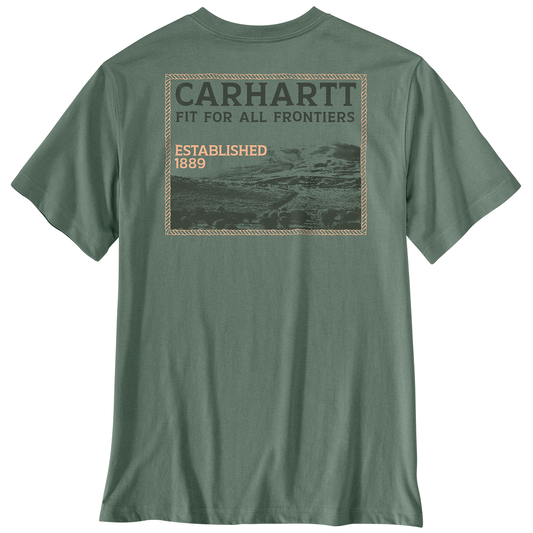 Men's Carhartt Irvine Relaxed Frontiers T-Shirt (Green Slate)
