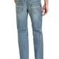 Men's Rock N Roll Denim Relaxed Fit Ladder Stitch Pocket Straight Leg Jeans