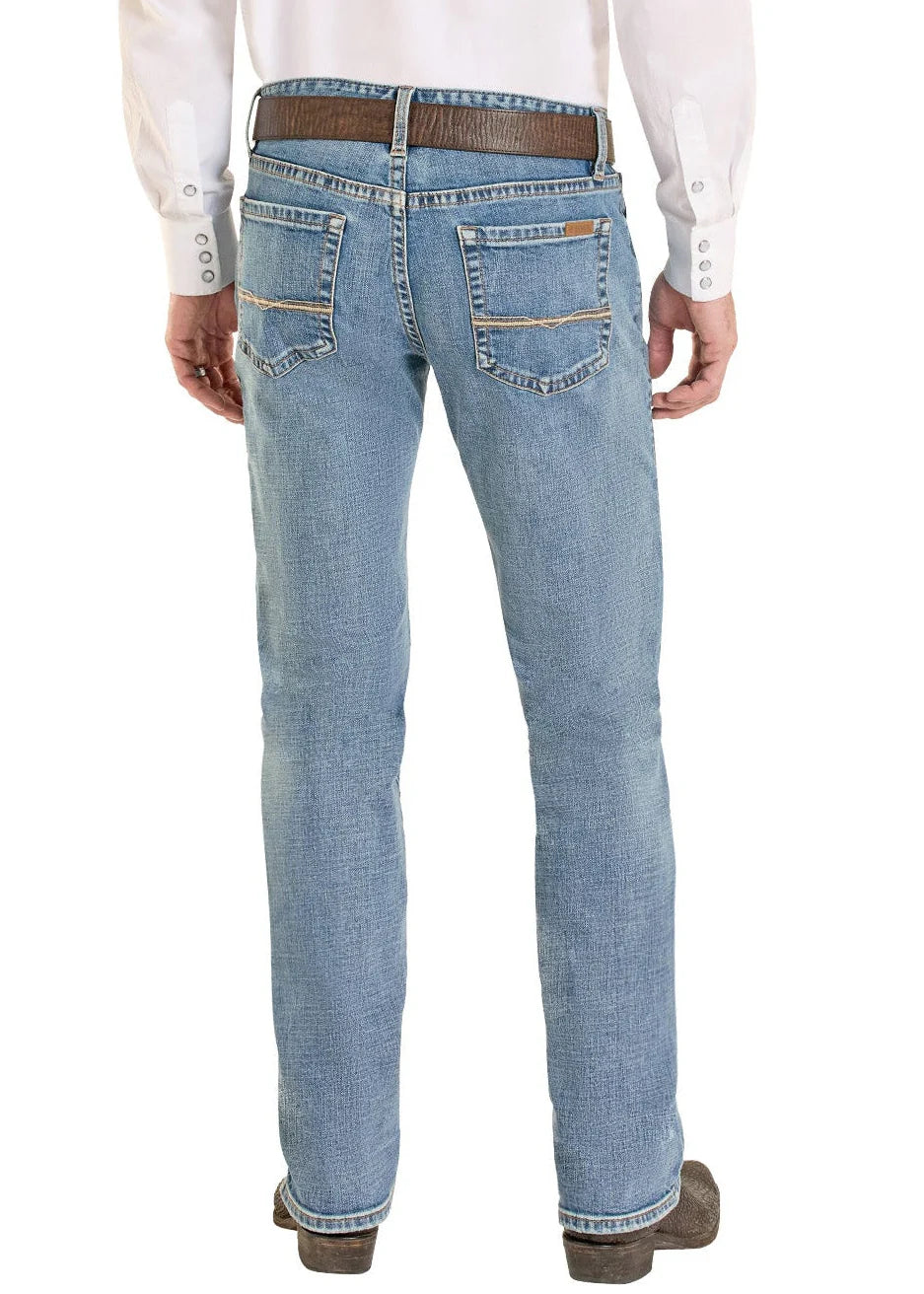 Men's Rock N Roll Denim Vintage '46 Slim Fit Simple Pocket Straight Leg Jeans