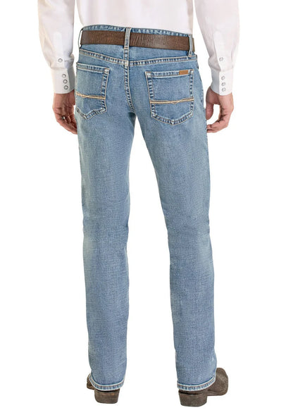 Men's Rock N Roll Denim Vintage '46 Slim Fit Simple Pocket Straight Leg Jeans