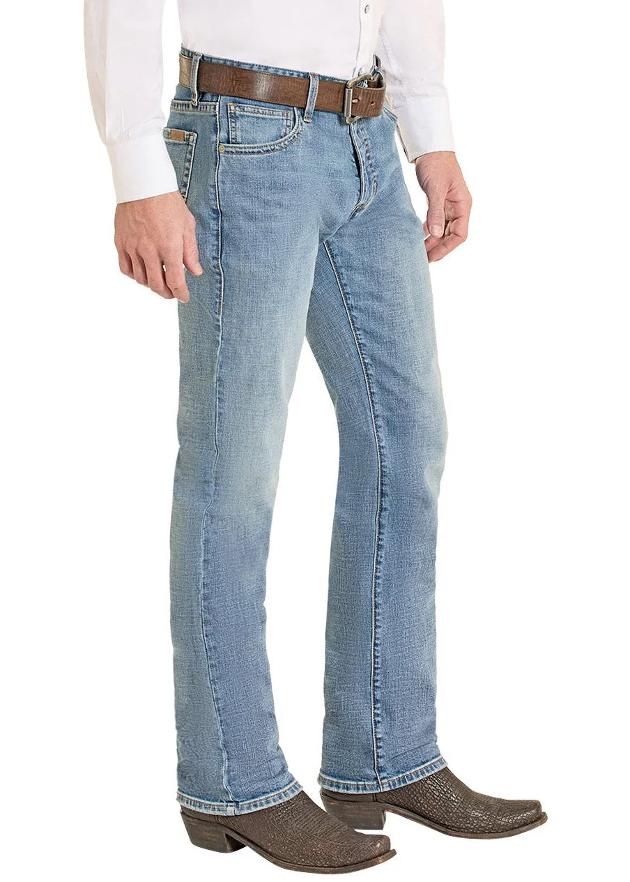 Men's Rock N Roll Denim Vintage '46 Slim Fit Simple Pocket Straight Leg Jeans