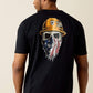 Men's Ariat Rebar Workman Born For This Mask Skull T-Shirt (Black)