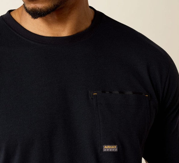 Men's Ariat Rebar Workman Born For This Mask Skull T-Shirt (Black)