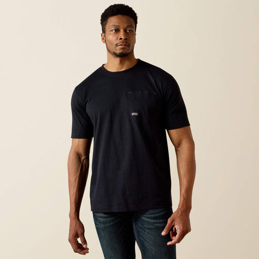 Men's Ariat Rebar Workman Born For This T-Shirt (Black)
