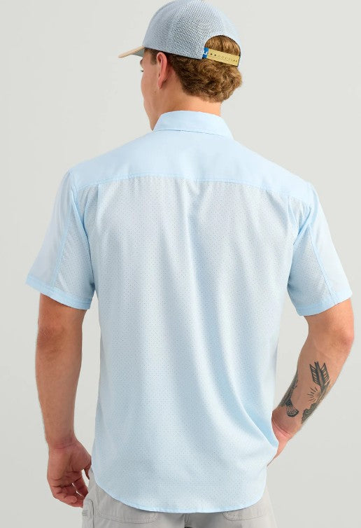 Men's Huk Solid Tide Point S/S Button Down