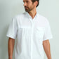 Men's Huk Solid Tide Point S/S Button Down
