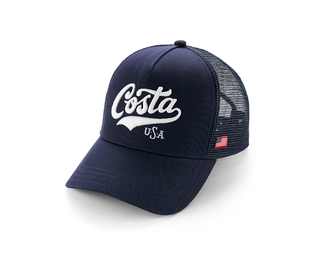 Costa Scripted USA 6P Snapback Hat (Navy)