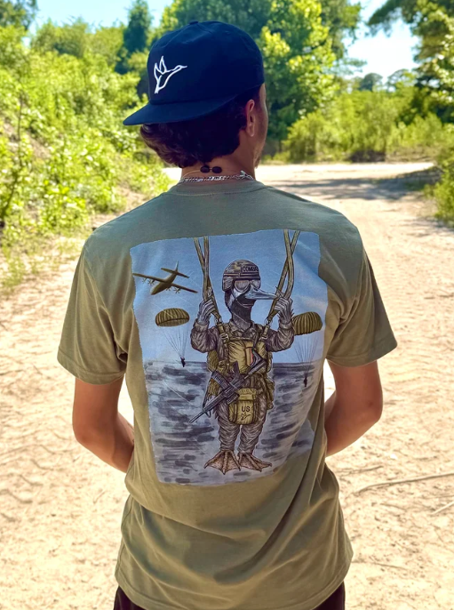 Men's Combat Waterfowl Paratrooper S/S (Light Olive)
