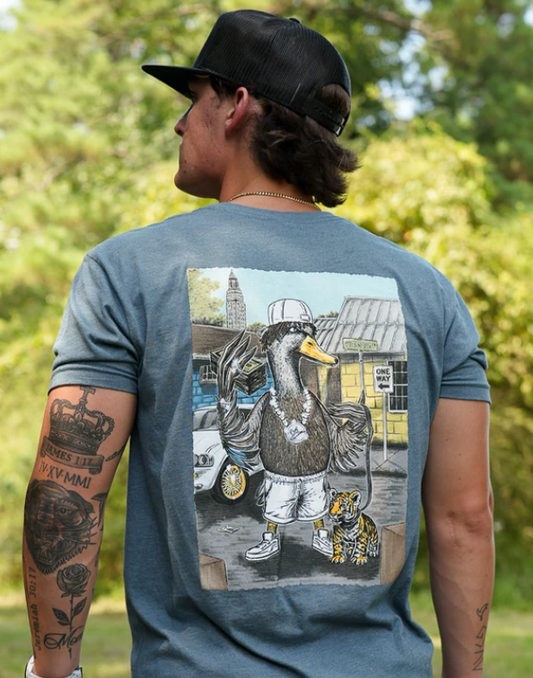 Men's Combat Waterfowl NBA Youngbird S/S (Indigo/Blue Jean)