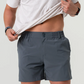 Mens' Burlebo 7" Everyday Short (River Rock Grey-Classic Deer Camo Pkt)