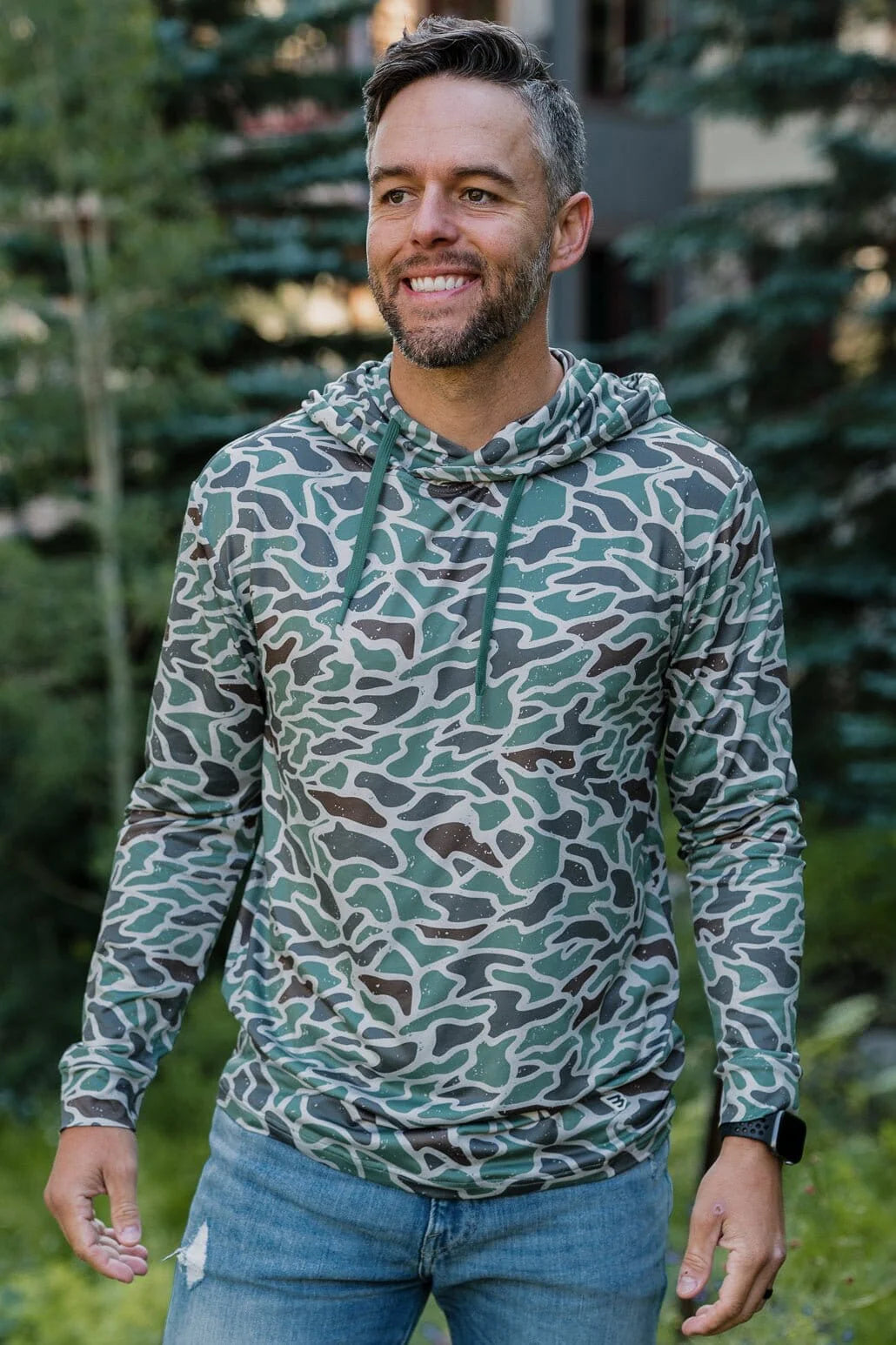 Men's Burlebo Performance Hoodie (Retro Duck Camo)