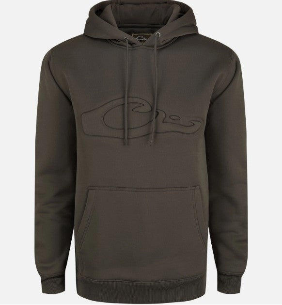 Men's Back Eddy Embossed Logo Hoodie