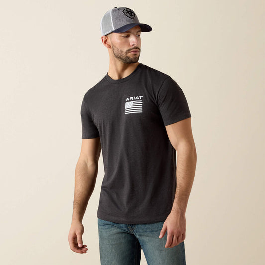 Men's Ariat Freedom T-Shirt (Charcoal Heather)