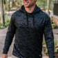 Men's Burlebo Performance Hoodie (Black Camo)