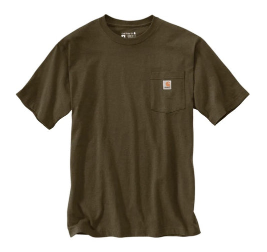 Men's Carhartt K87 Pocket T-Shirt (Burnished Logs Heather)