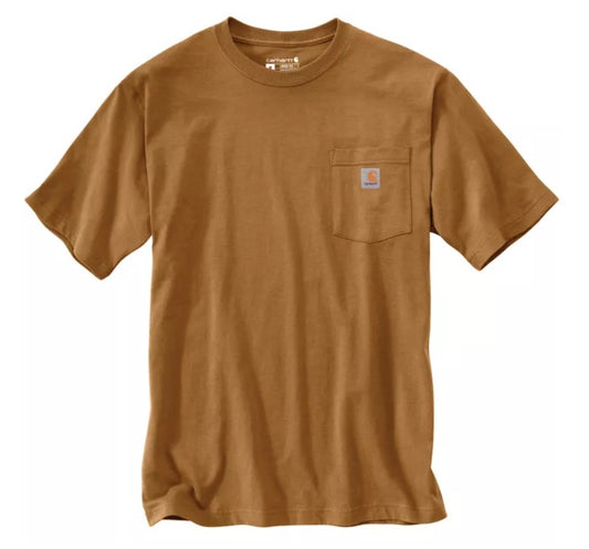 Men's Carhartt K87 Pocket T-Shirt (Carhartt Brown)
