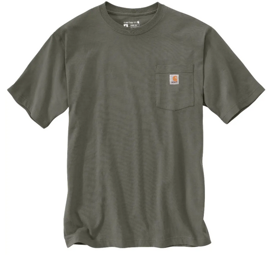 Men's Carhartt K87 Pocket T-Shirt (Dusty Olive)