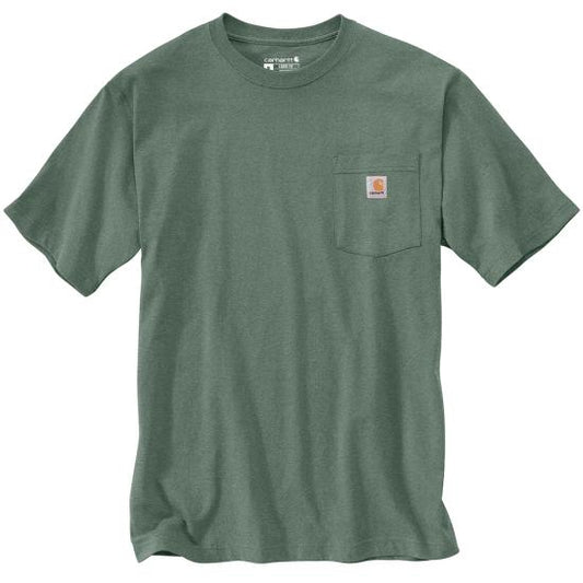 Men's Carhartt K87 Pocket T-Shirt (Green Slate Heather)