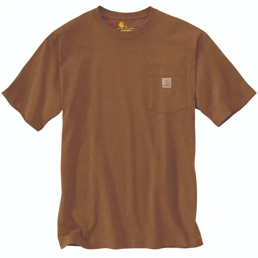 Men's Carhartt K87 Pocket T-Shirt (Oiled Walnut Heather)