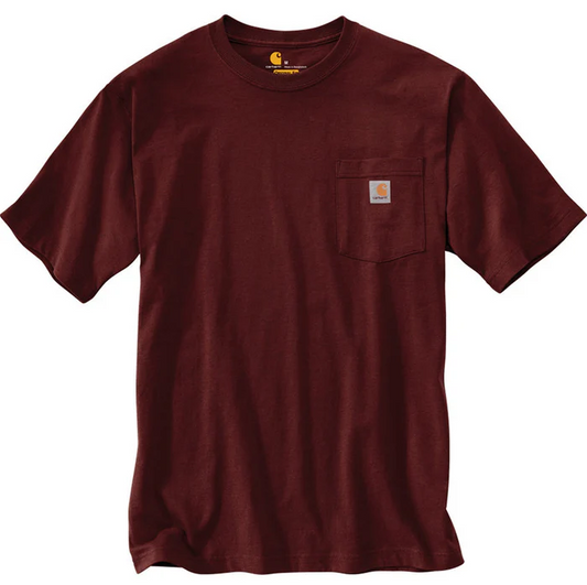Men's Carhartt K87 Pocket T-Shirt (Port)