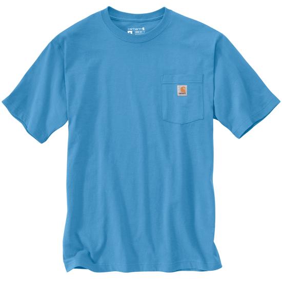 Men's Carhartt K87 Pocket T-Shirt (Tranquil Blue)