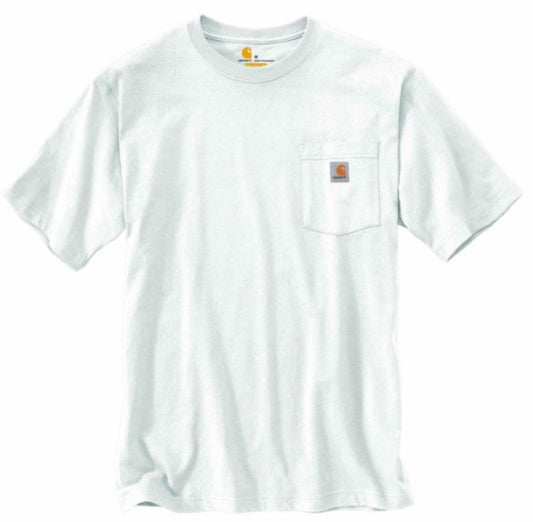 Men's Carhartt K87 Pocket T-Shirt (White)