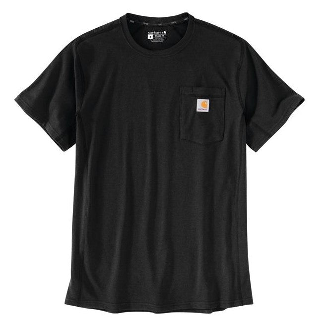 Men's Carhartt Force Relaxed Fit Midweight SS Pocket T-Shirt (Black)