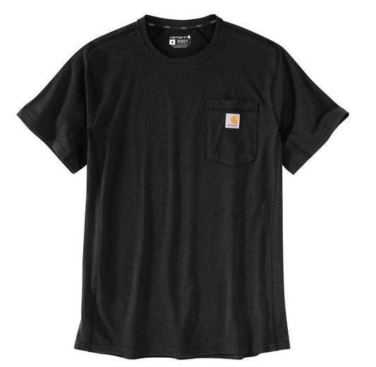 Men's Carhartt Force Relaxed Fit Midweight SS Pocket T-Shirt (Black)