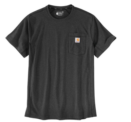 Men's Carhartt Force Relaxed Fit Midweight SS Pocket T-Shirt (Carbon Heather)