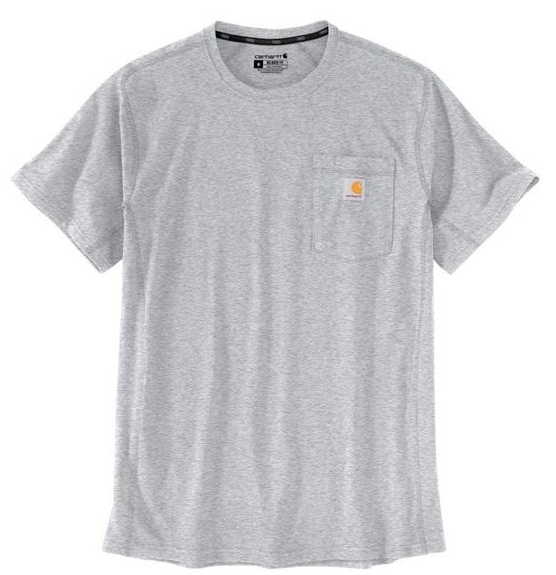 Men's Carhartt Force Relaxed Fit Midweight SS Pocket T-Shirt (Heather Grey)