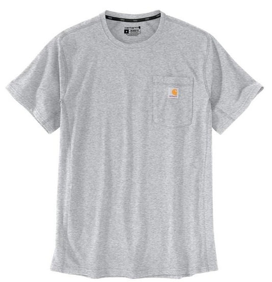 Men's Carhartt Force Relaxed Fit Midweight SS Pocket T-Shirt (Heather Grey)