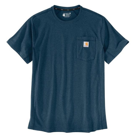 Men's Carhartt Force Relaxed Fit Midweight SS Pocket T-Shirt (Light Huron Heather)