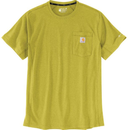 Men's Carhartt Force Relaxed Fit Midweight SS Pocket T-Shirt (Warm Olive Heather)