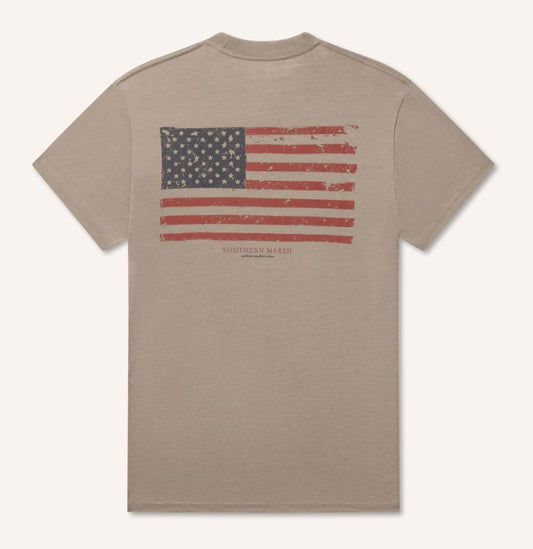 Men's Southern Marsh SEAWASH Vintage Flag S/S Tee