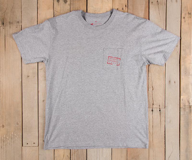 Southern Marsh Authentic Flag Tee Light Gray