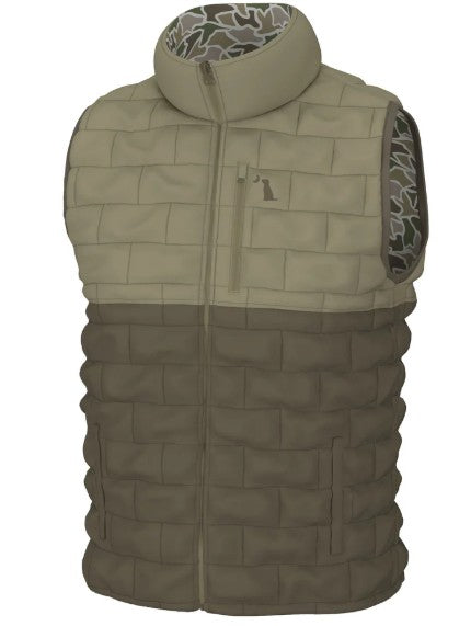 Men's Local Boy Reversible Duck Down Vest (Duck Camo)