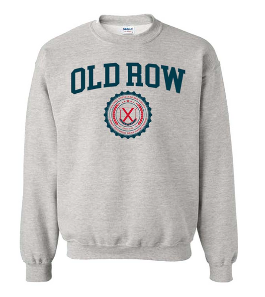 Old Row Crest Badge Crewneck Sweatshirt (Heather Grey)