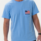 Men's Burlebo Camo Beach Cruiser S/S Pocket Tee (Periwinkle)