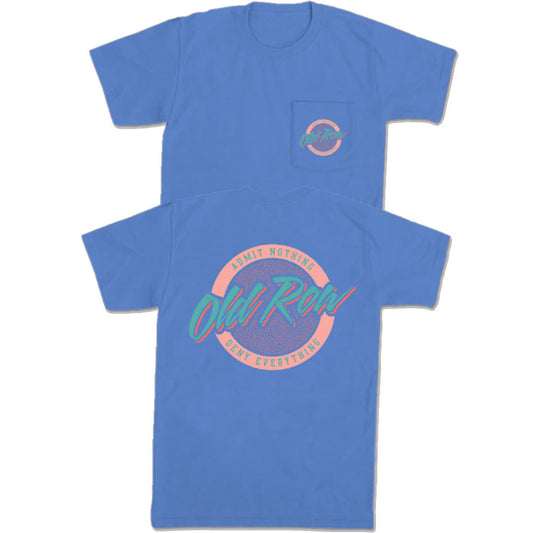 Old Row Circle Logo S/S Pocket Tee (Mystic Blue)