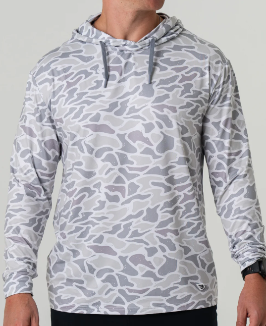 Men's Burlebo Performance Hoodie (White Camo)