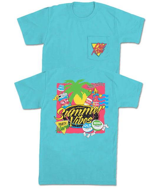 Old Row Summer Vibes S/S Pocket Tee (Sapphire)