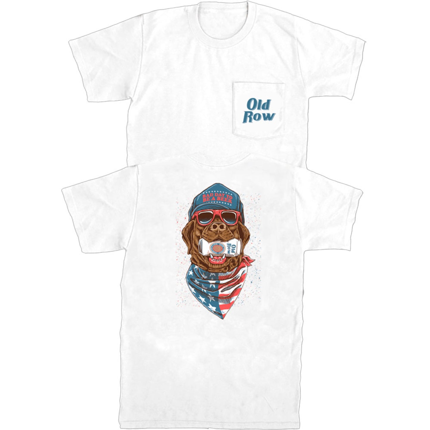 Old Row Good Boys Club Retro Can S/S Pocket Tee (White)