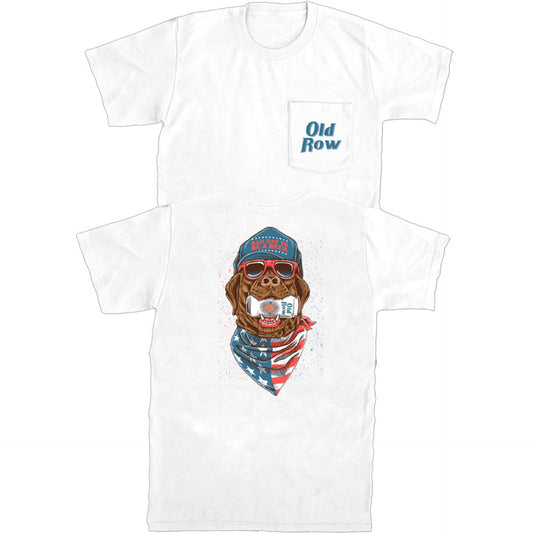 Old Row Good Boys Club Retro Can S/S Pocket Tee (White)