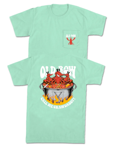 Old Row Call Me Crawdaddy S/S Pocket Tee (Island Reef)